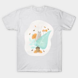 Cottagecore Pumpkin Snail T-Shirt